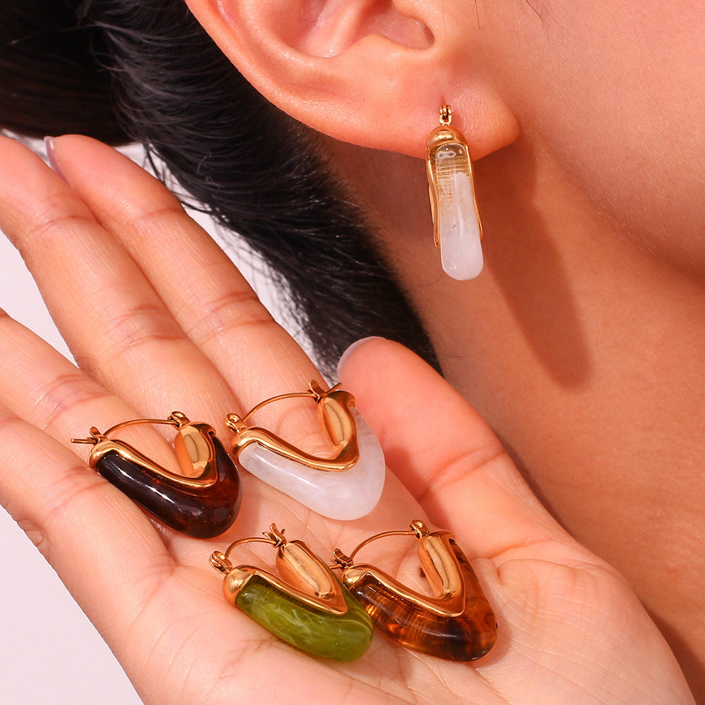Simple French Vintage Earrings