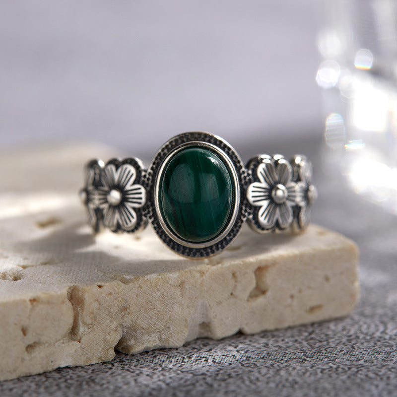 Natural Malachite Ring