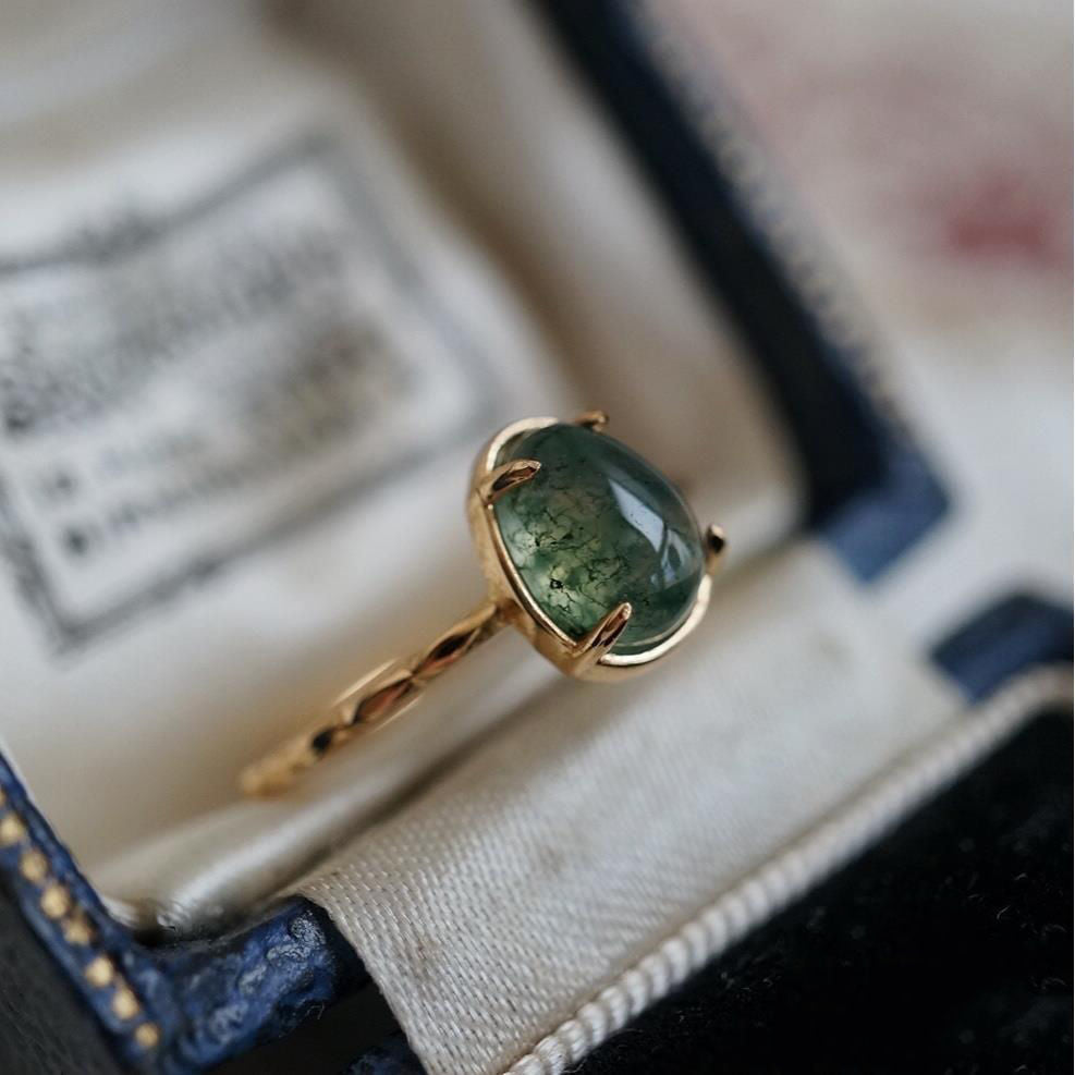 Seaweed Stone Water Ring