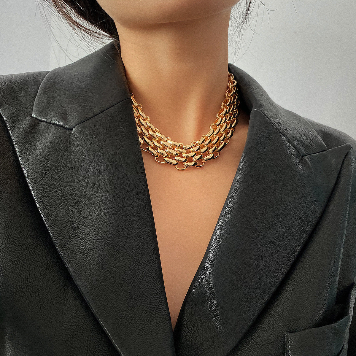 Exaggerated Thick Chain Necklace