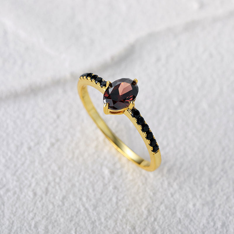 Black Onyx Cluster Ring