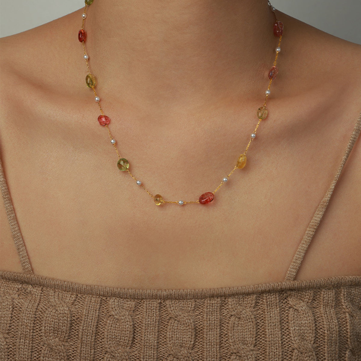 Rain Bead Necklace