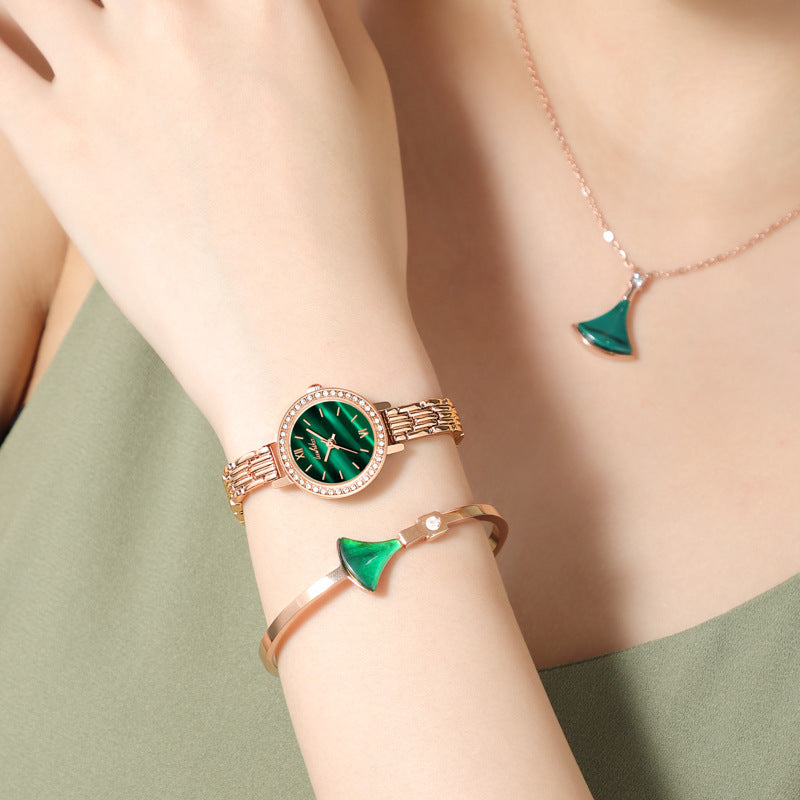 Green Simple Quartz Ladies Watch